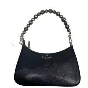 Kate Spade Black Beaded Handle Bag